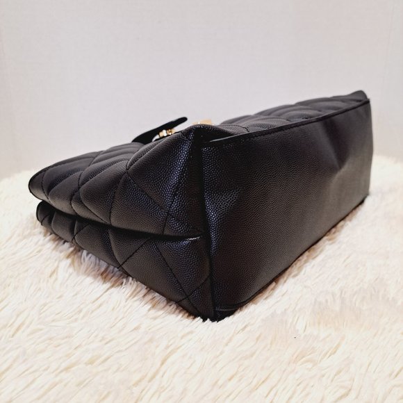 Bebe Black Quilted Satchel - Picture 5 of 12